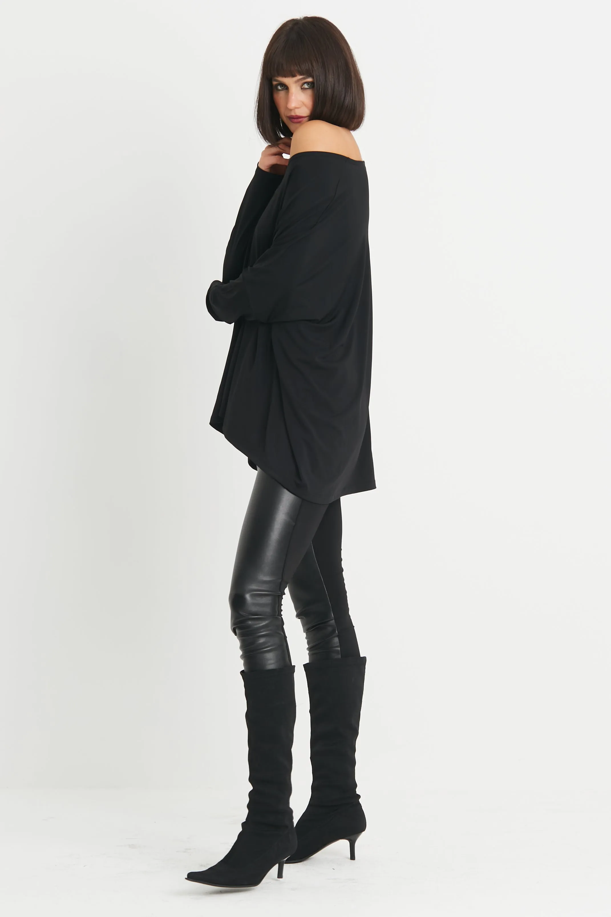 Matte Jersey Scoop Neck Tee