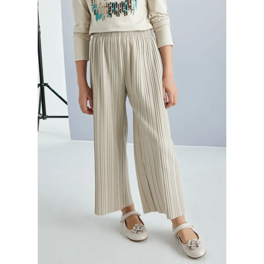 Mayoral Champagne Pleated Pants