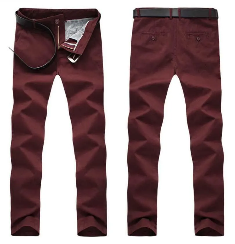 Men's Cotton Khaki Pants In 6 Colors