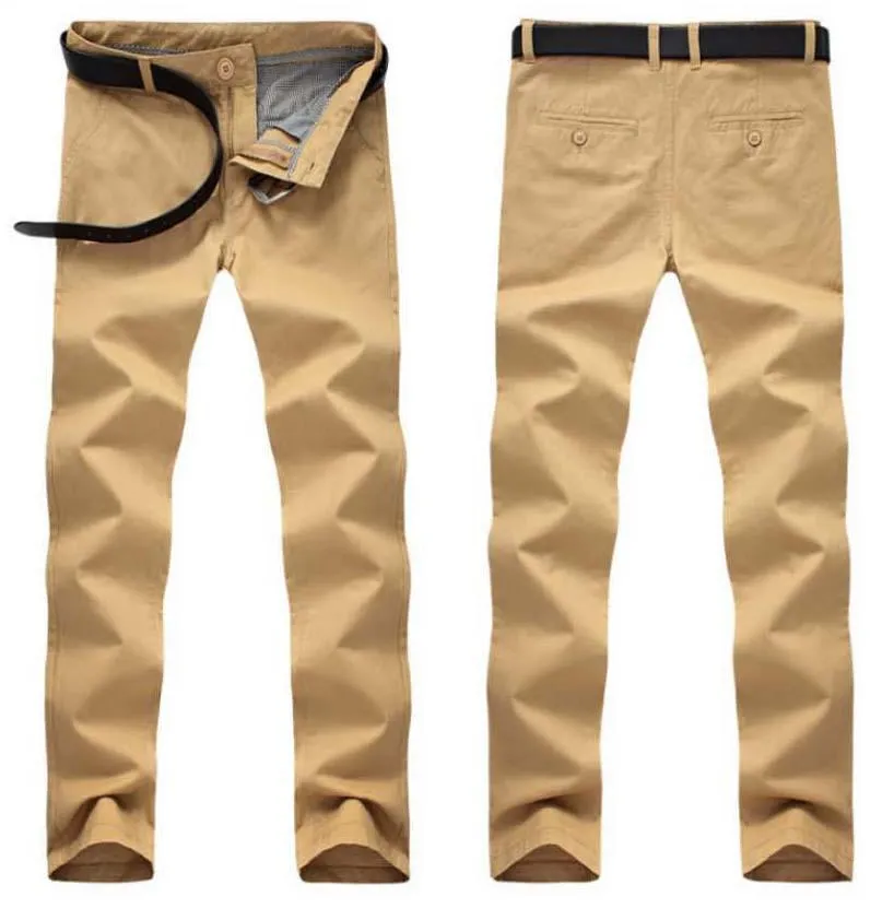 Men's Cotton Khaki Pants In 6 Colors