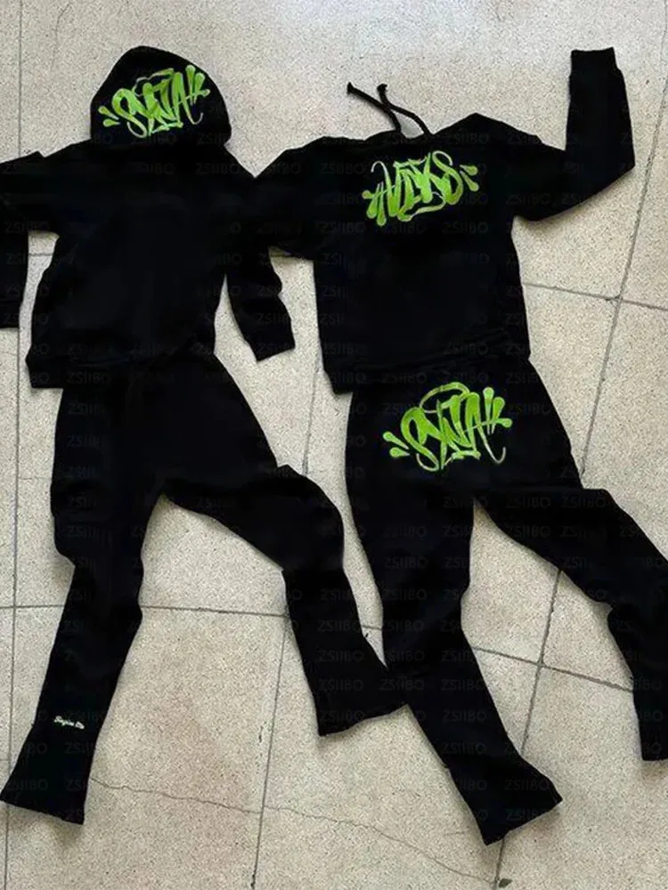 Men's Cotton Printed Tracksuit 2PCS