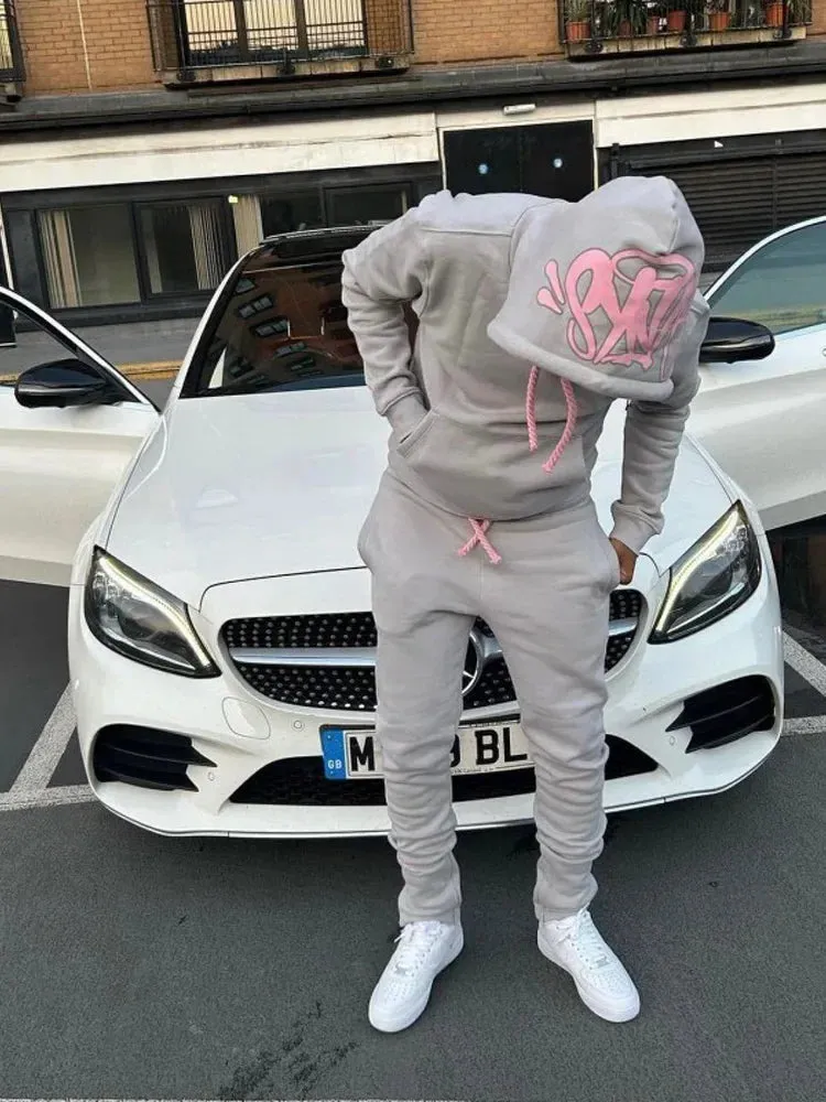 Men's Cotton Printed Tracksuit 2PCS