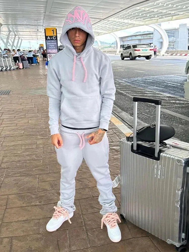 Men's Cotton Printed Tracksuit 2PCS