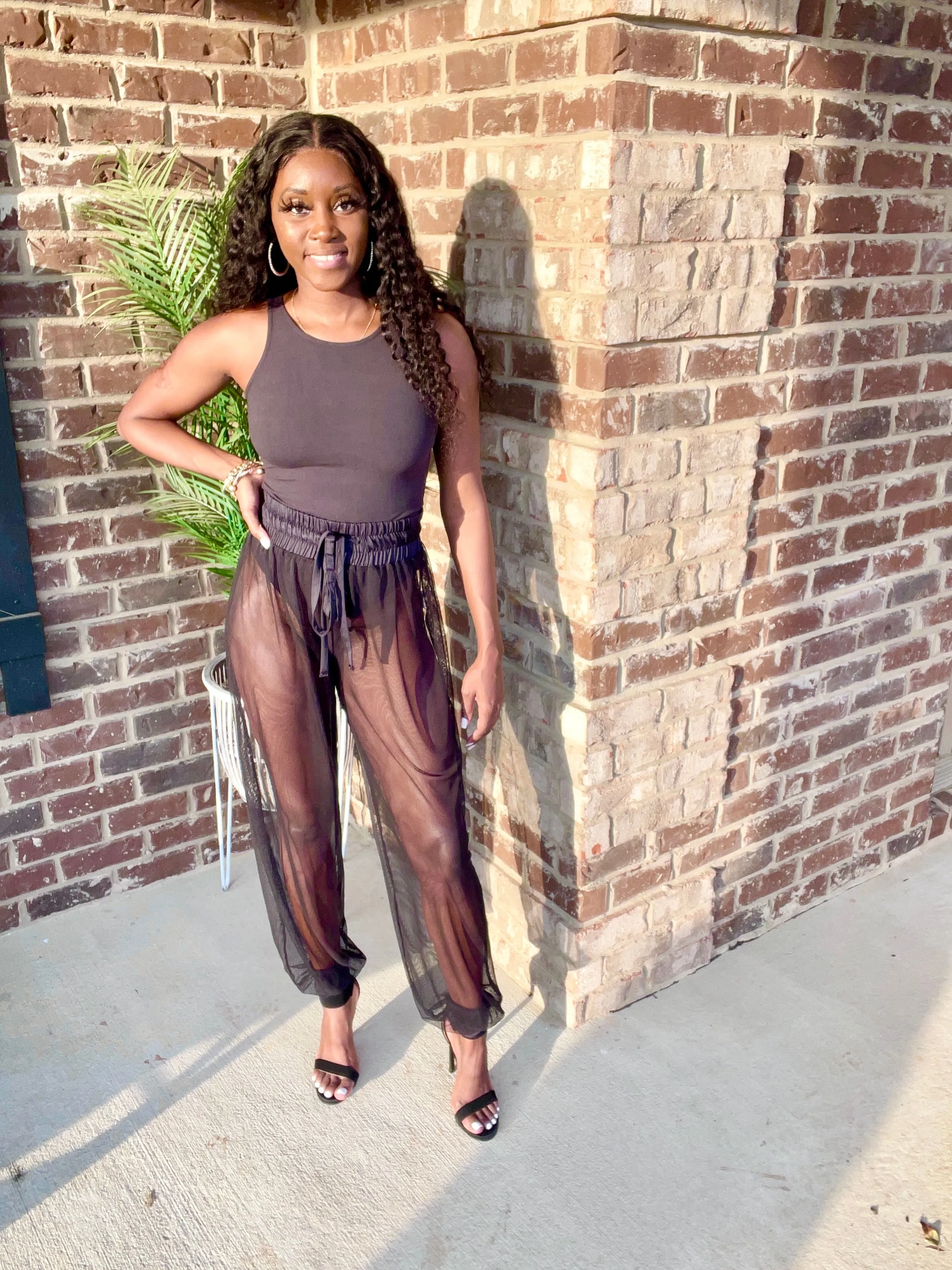 Mesh Jogger Pants