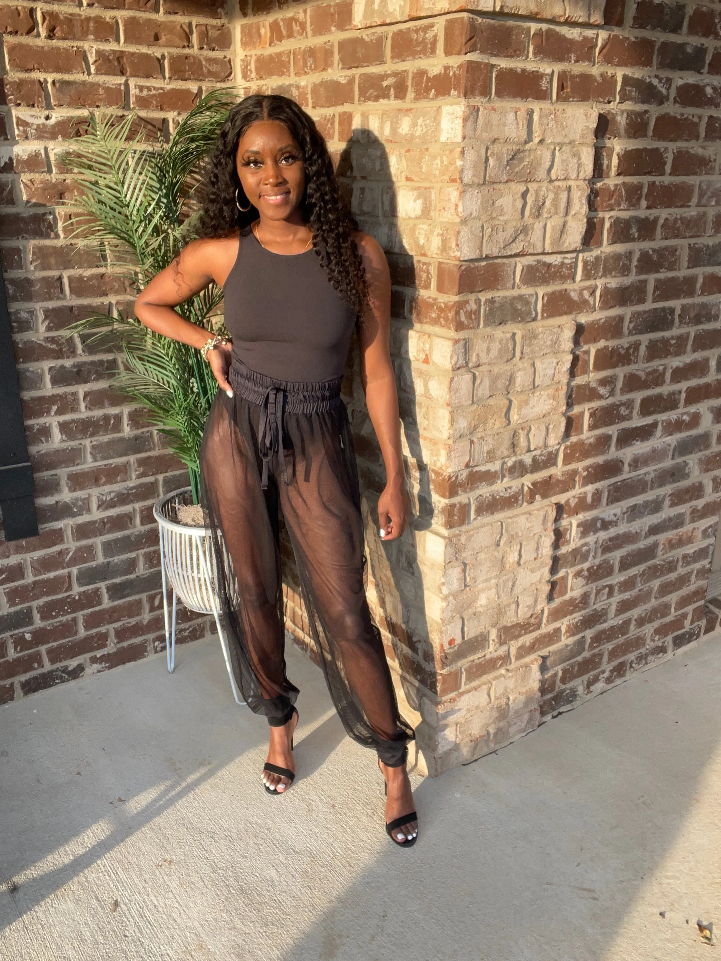Mesh Jogger Pants