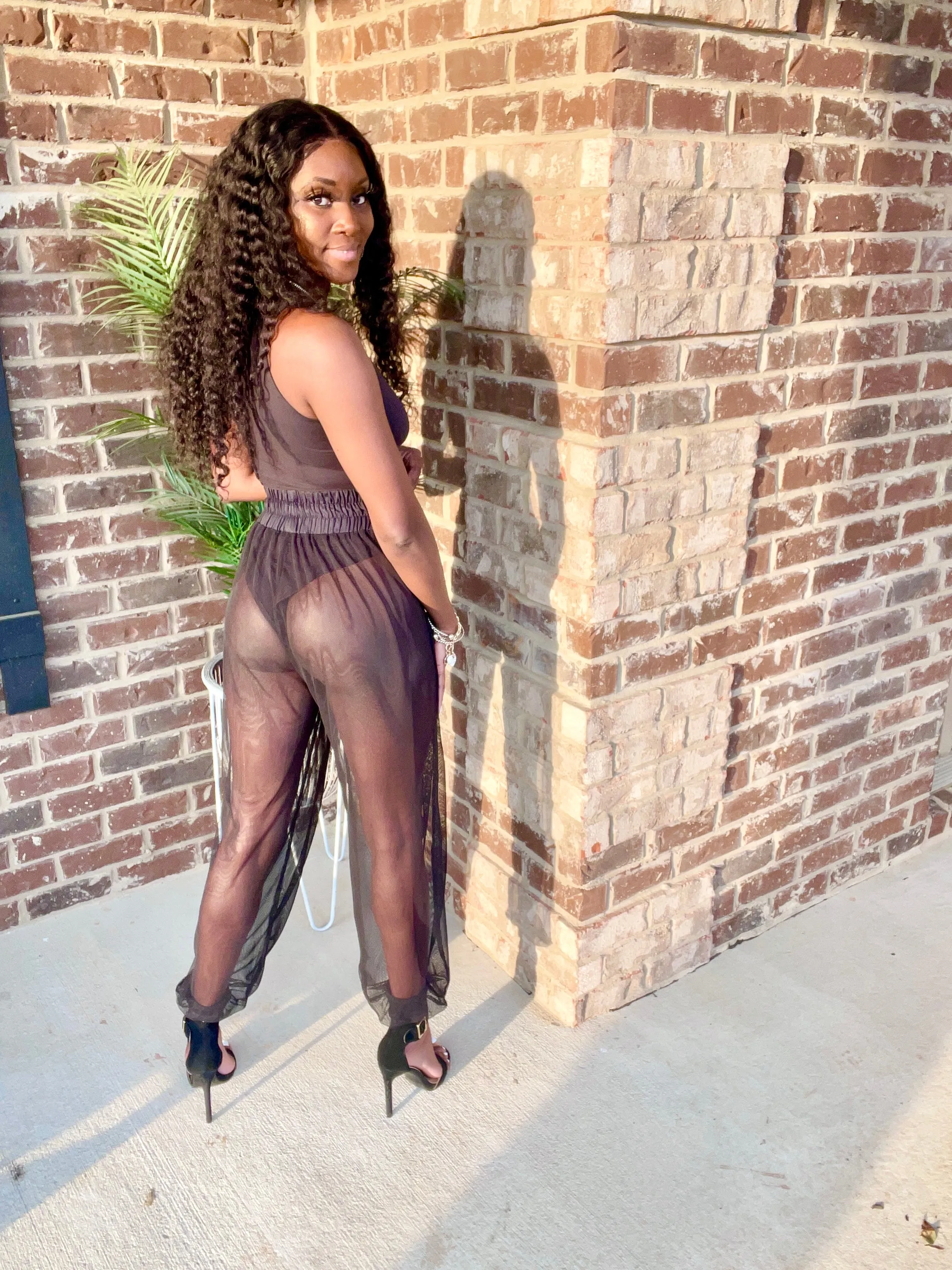 Mesh Jogger Pants
