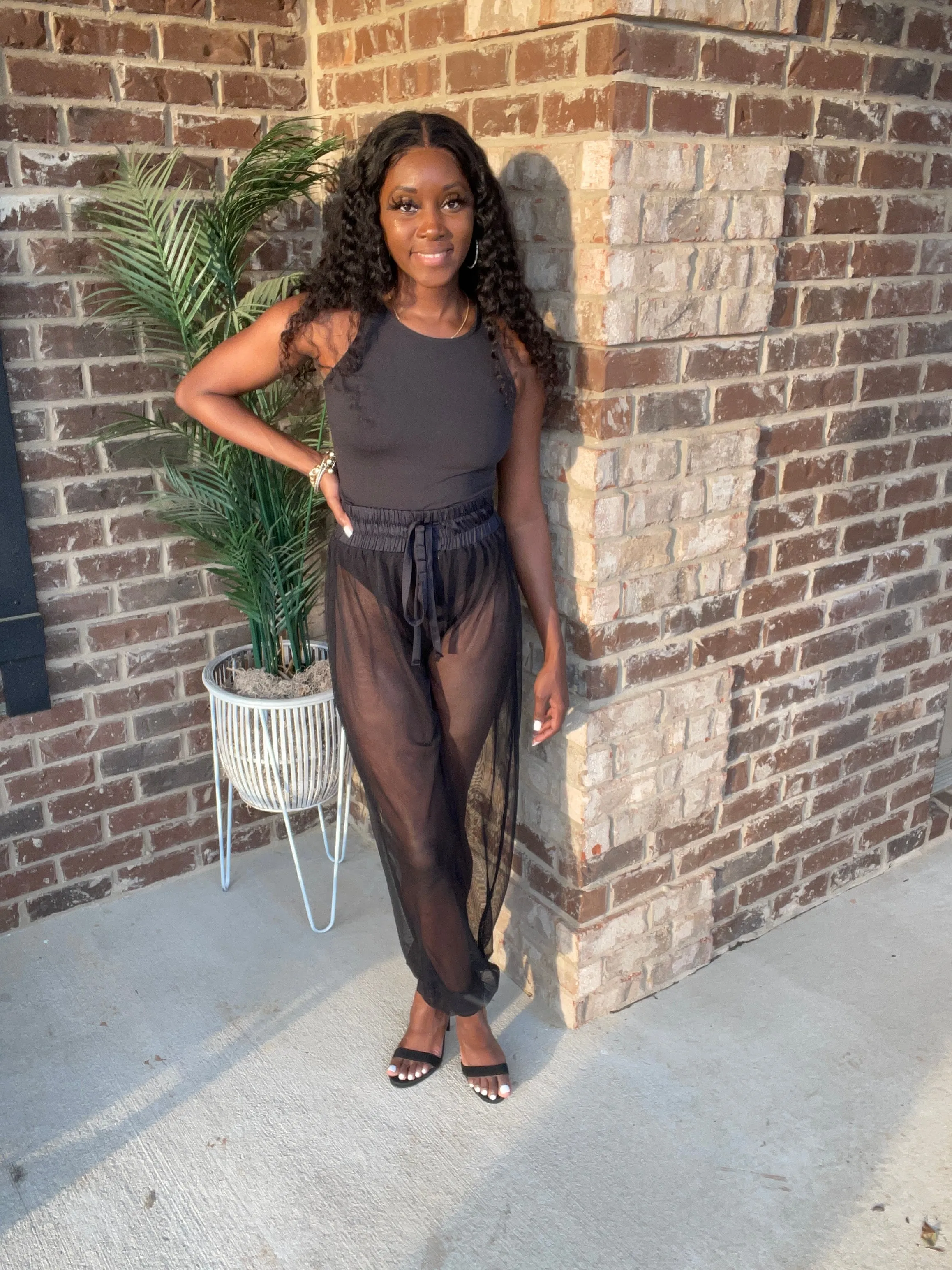 Mesh Jogger Pants