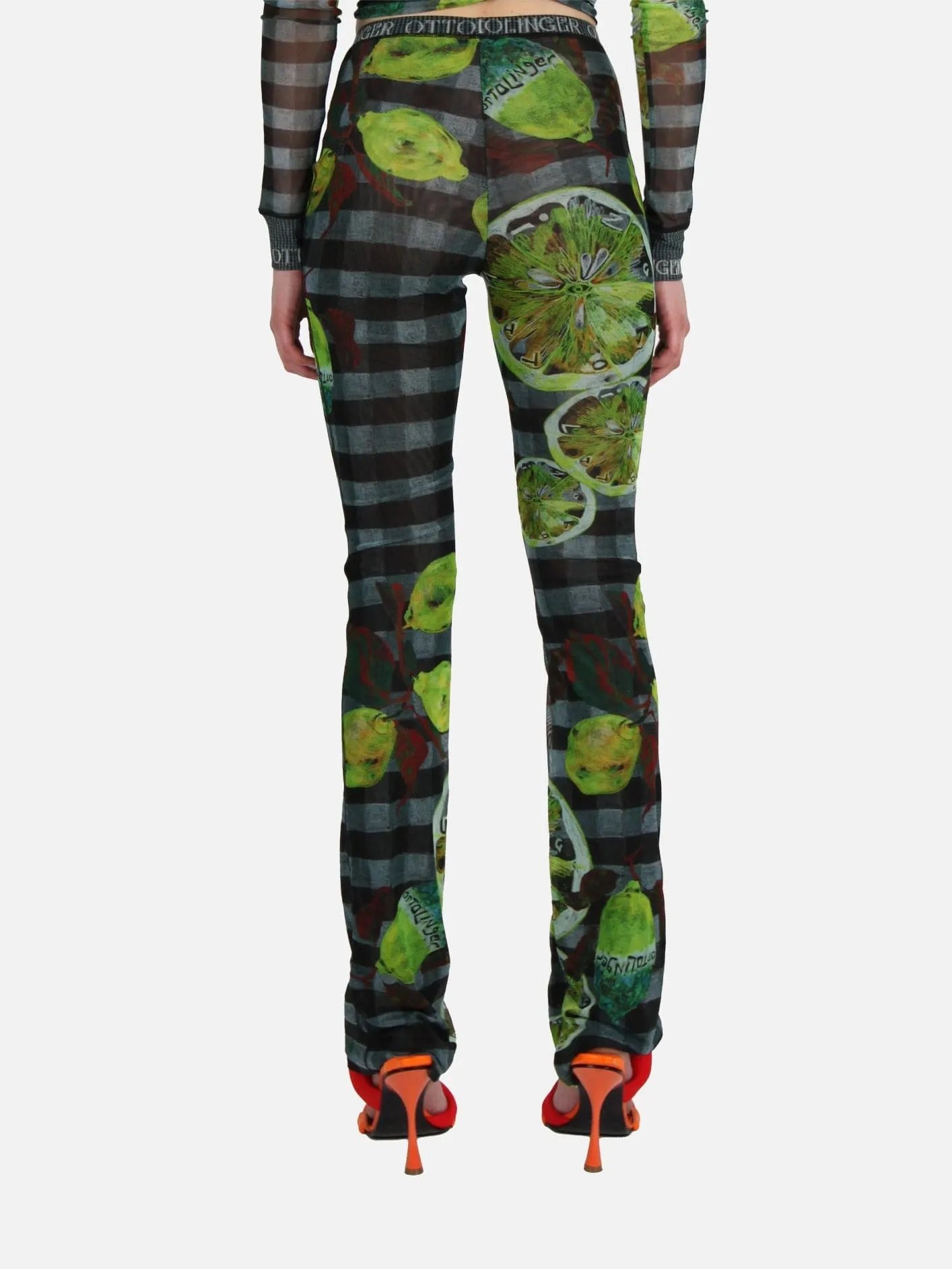 Mesh Pants - Lemon Print