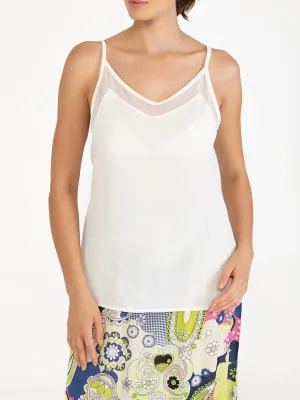 Mesh Trim Tank - White