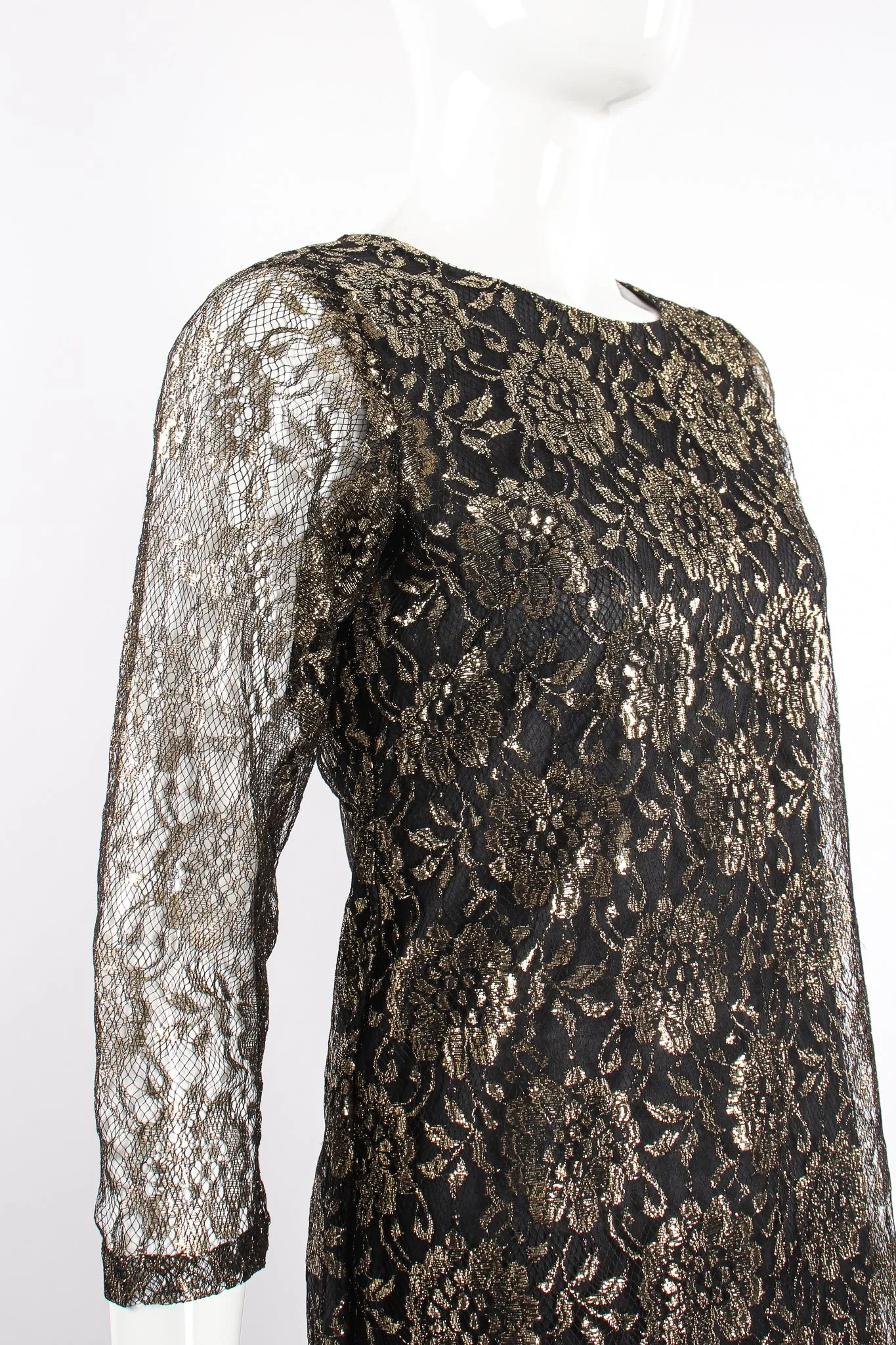 Metallic Lace Tunic & Pant Set