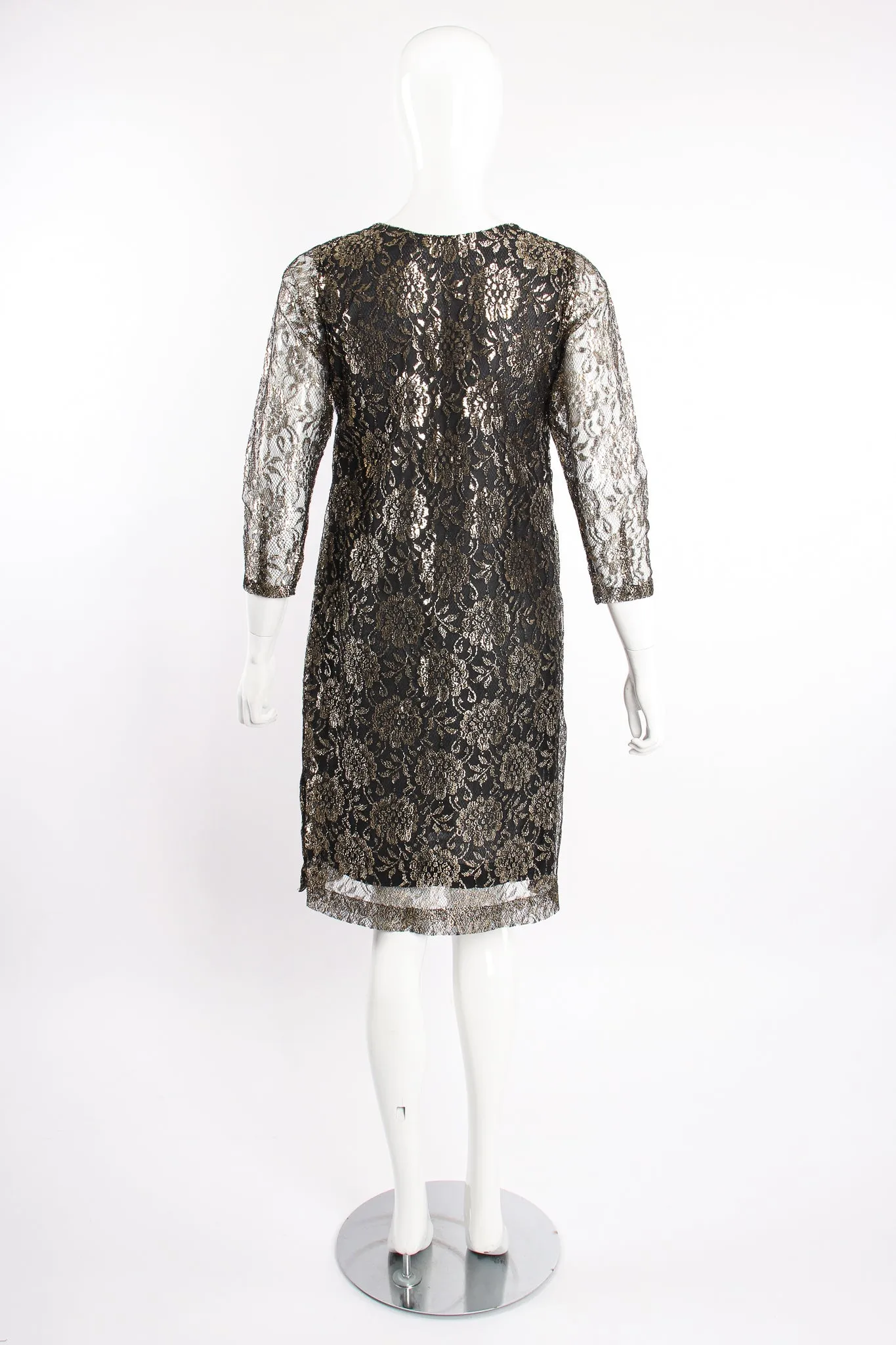 Metallic Lace Tunic & Pant Set