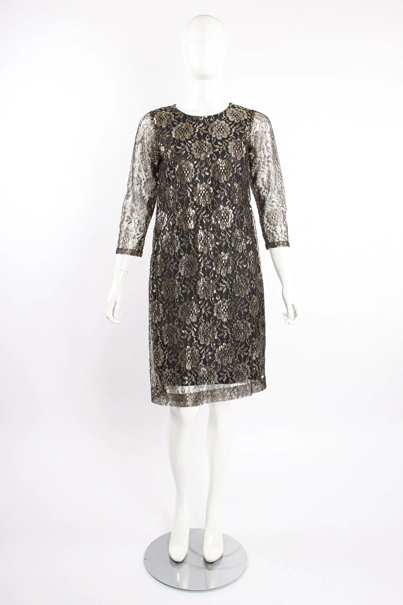 Metallic Lace Tunic & Pant Set