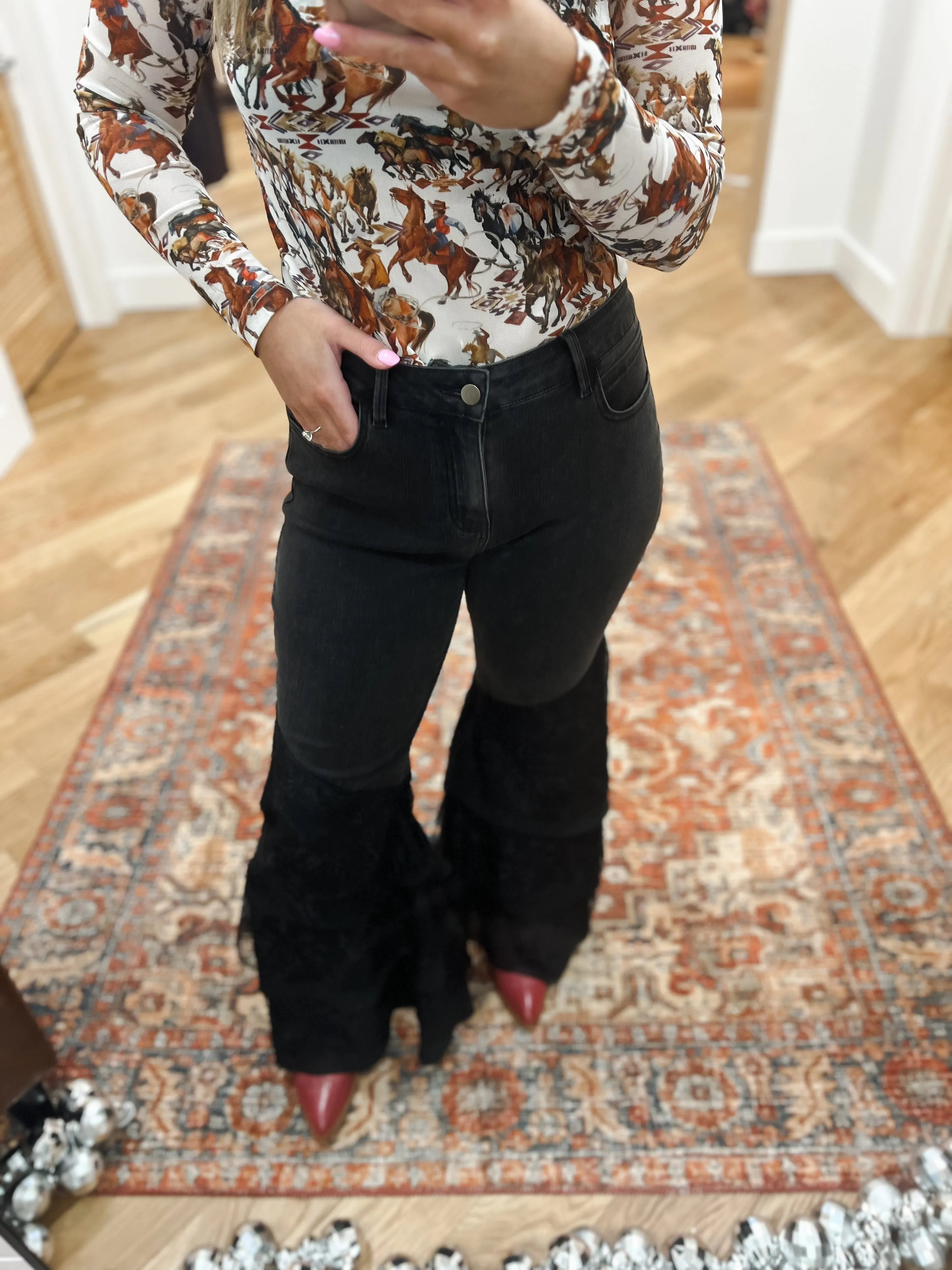 Midnight Lace Flares