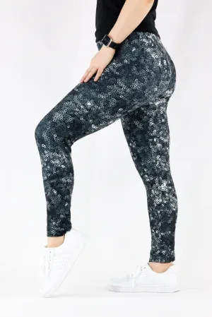 Midnight Sequins - Casual - Long Full Leggings