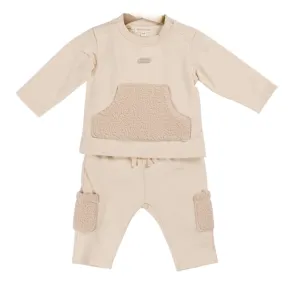Mintini  Boys Beige Tracksuit