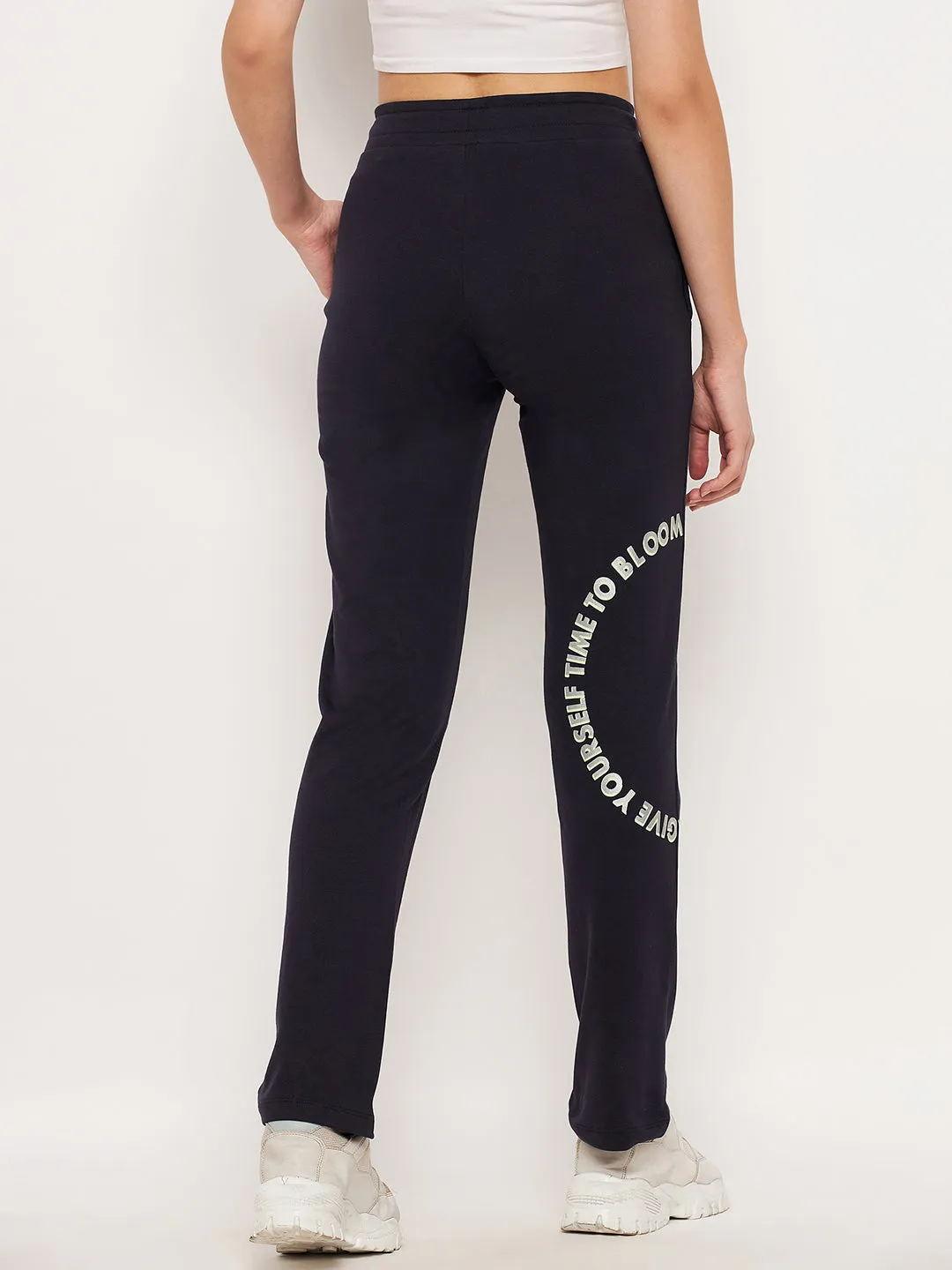 mSECRET Navy Printed Trackpants