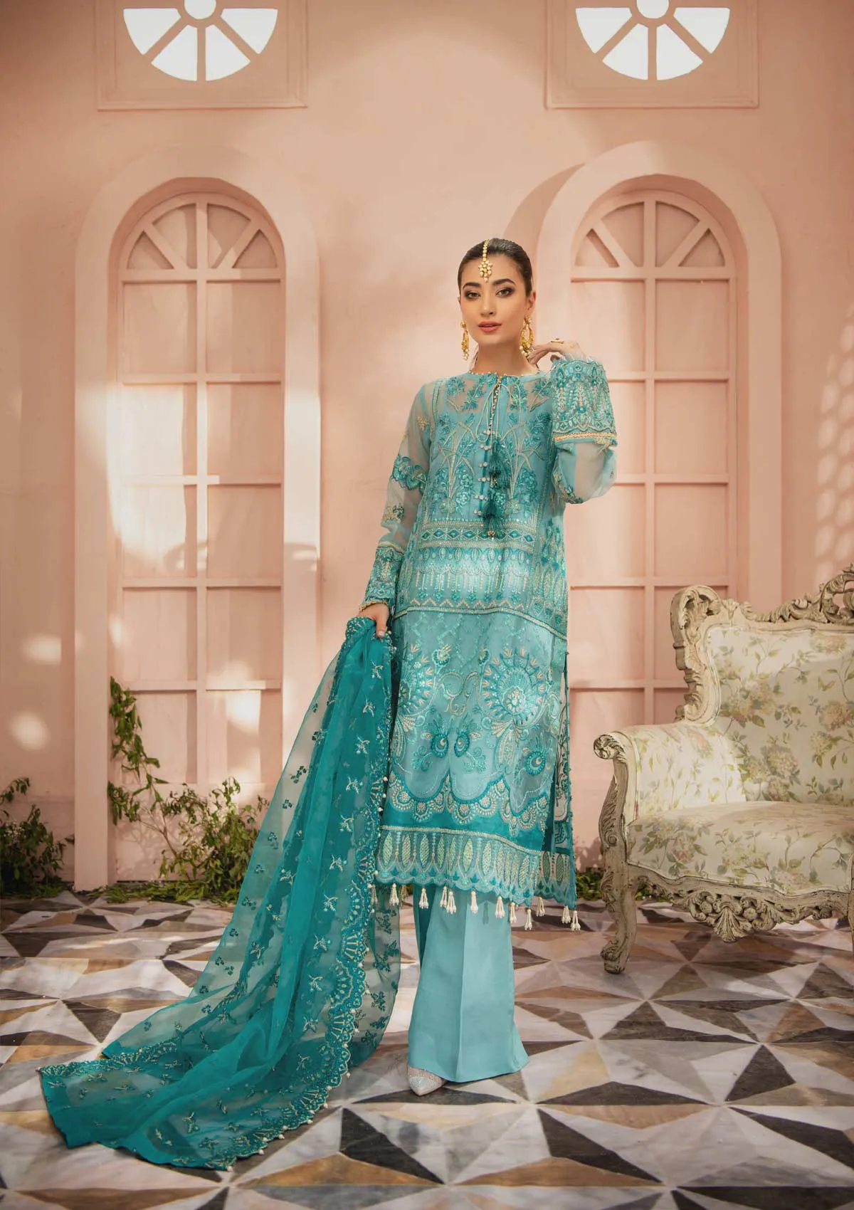 MYSTIQUE - LOOK 10 | AIK Atelier Festive Mystique Organza & Tule 2021 Collection | Unstitched Embroidered Organza Suits