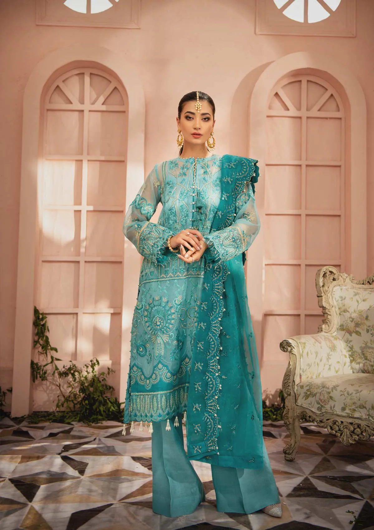 MYSTIQUE - LOOK 10 | AIK Atelier Festive Mystique Organza & Tule 2021 Collection | Unstitched Embroidered Organza Suits