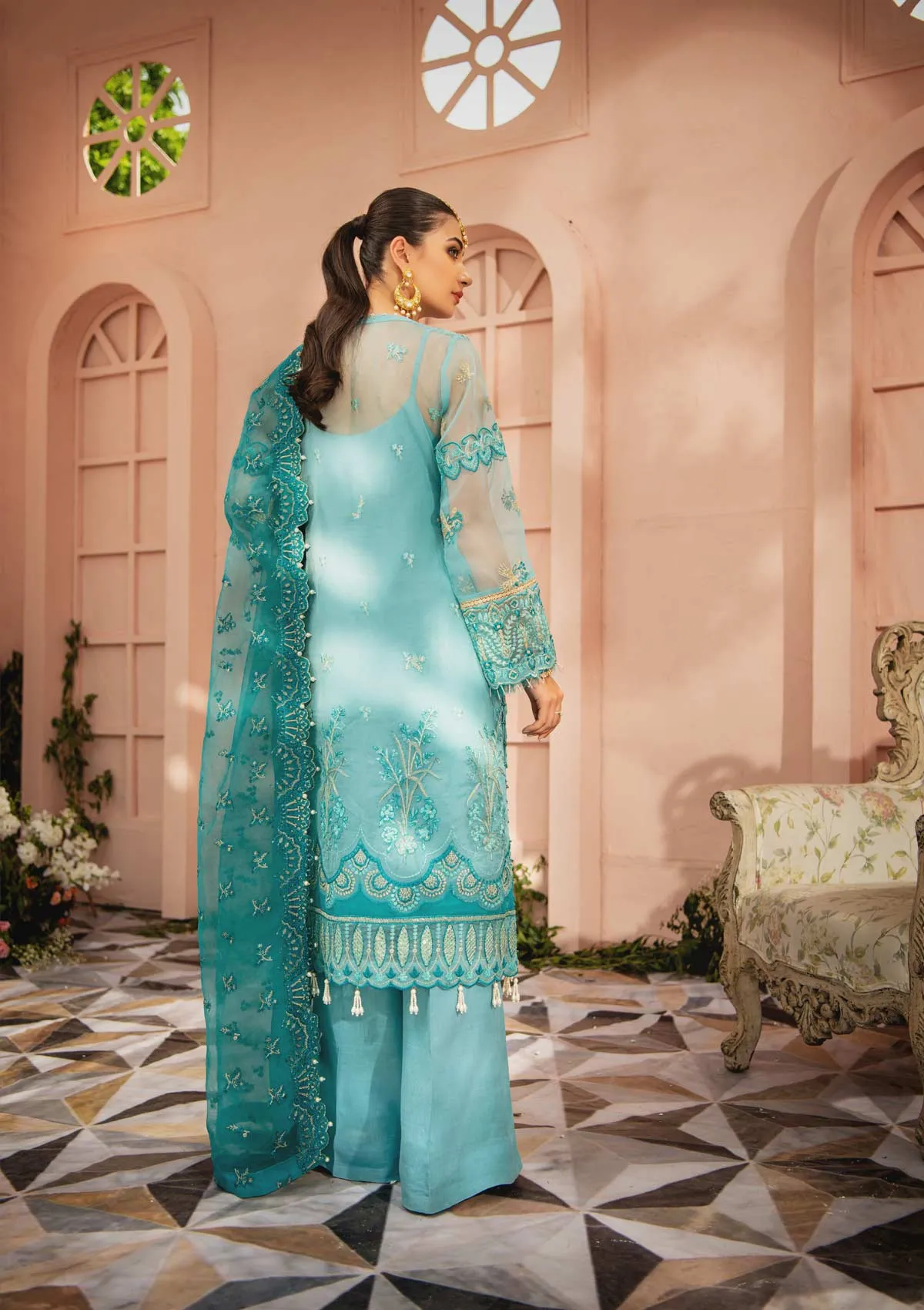 MYSTIQUE - LOOK 10 | AIK Atelier Festive Mystique Organza & Tule 2021 Collection | Unstitched Embroidered Organza Suits