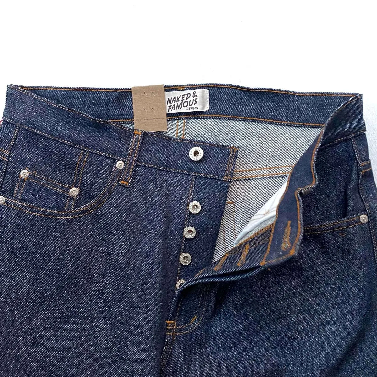 Naked & Famous Denim Dirty Fade Selvedge - Strong Guy Jeans