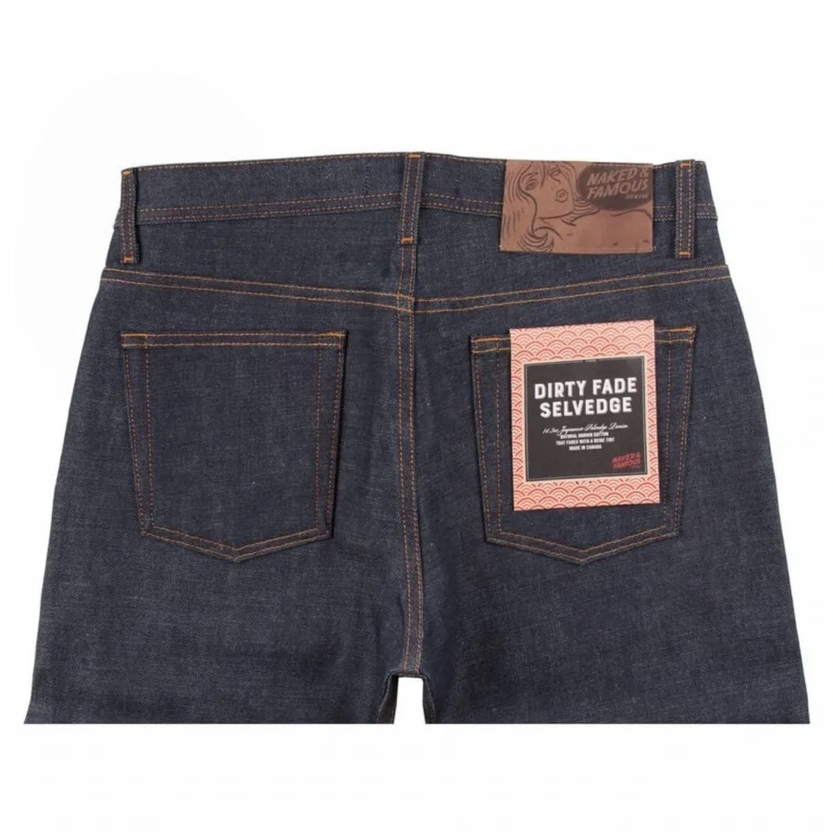 Naked & Famous Denim Dirty Fade Selvedge - Weird Guy Jeans