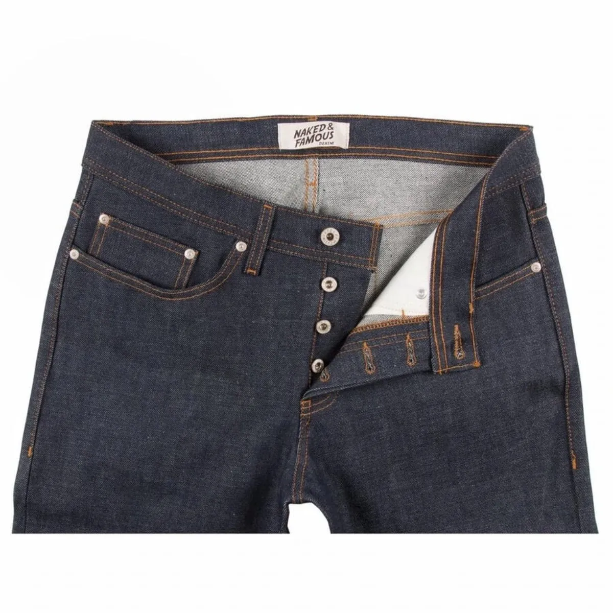 Naked & Famous Denim Dirty Fade Selvedge - Weird Guy Jeans