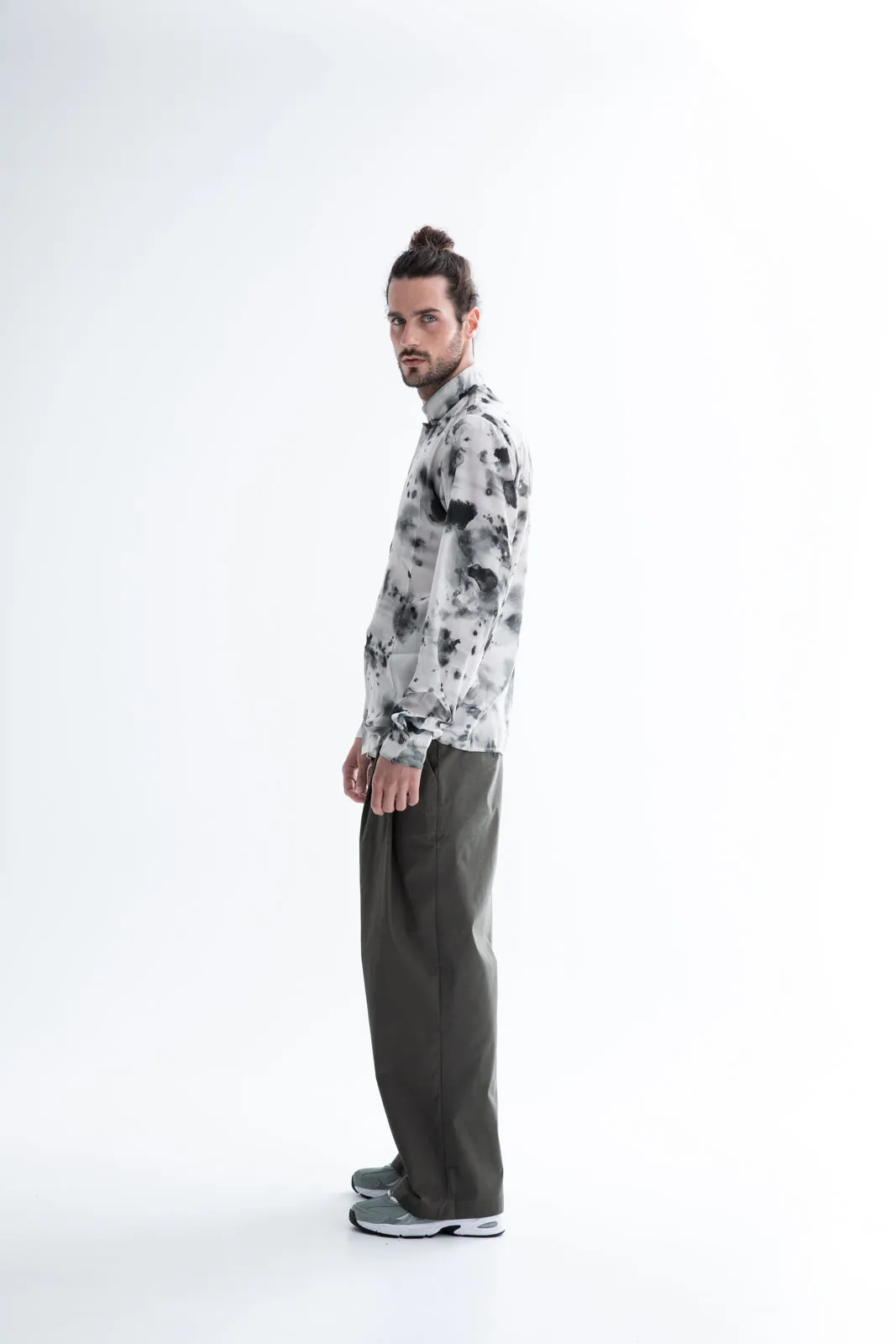 Navel Shirt Printed Grey