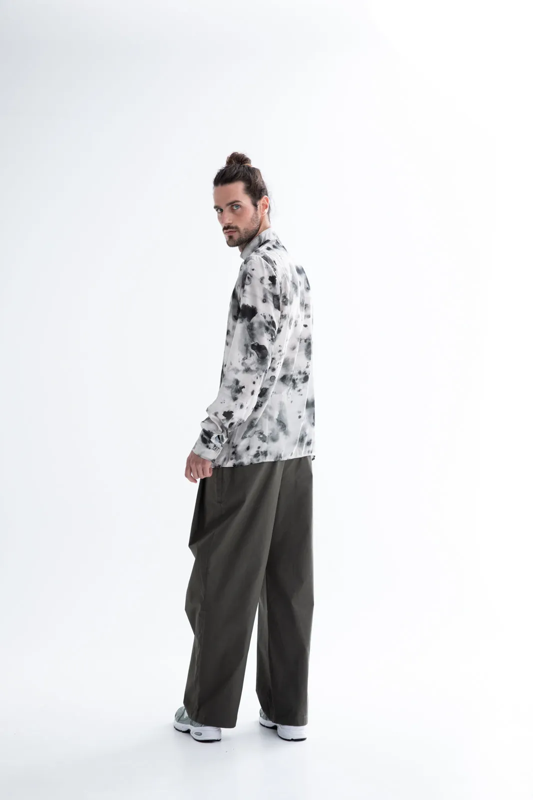 Navel Shirt Printed Grey