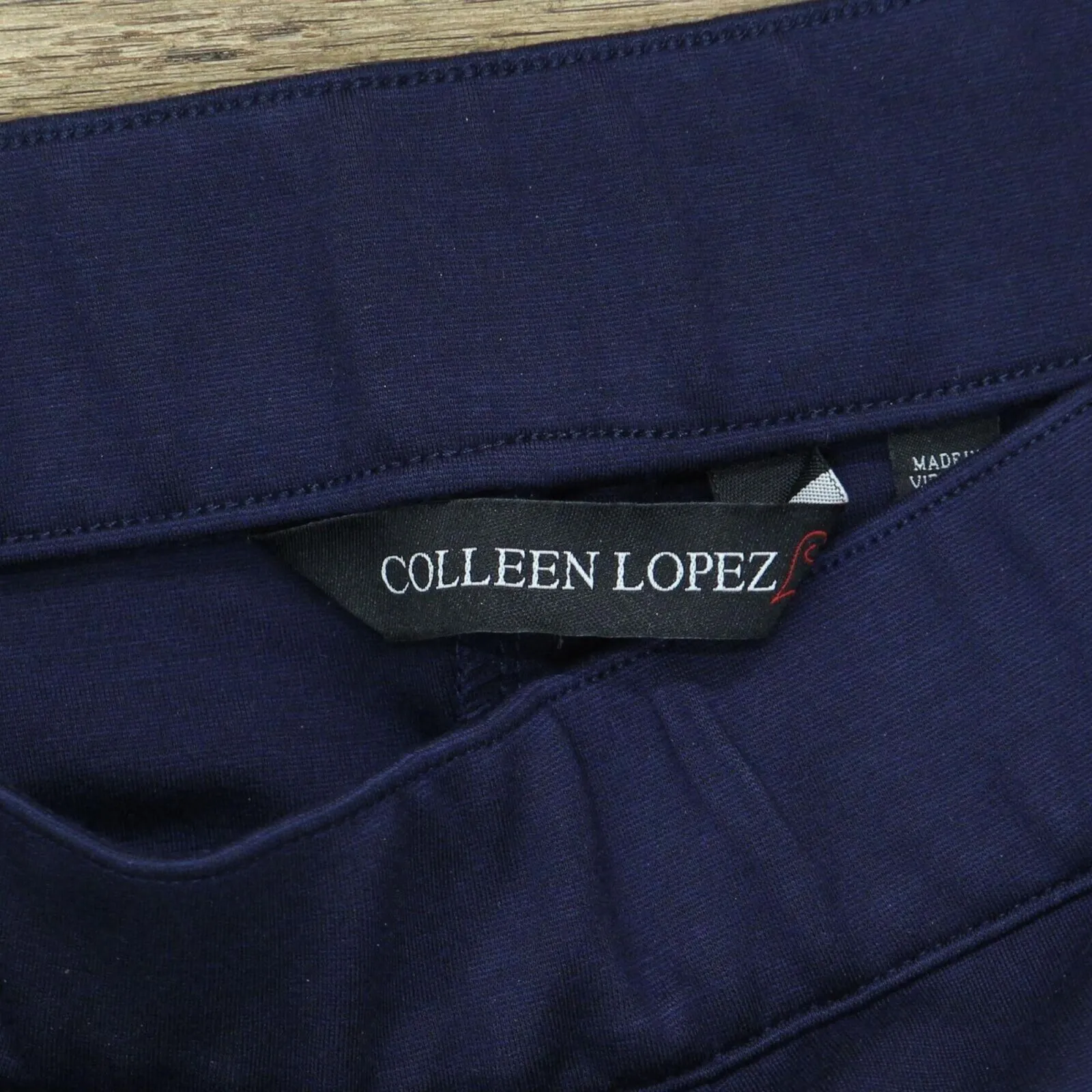 NWT Colleen Lopez Women's Power Mesh Panel Skinny Ponte Knit Pants. 729257