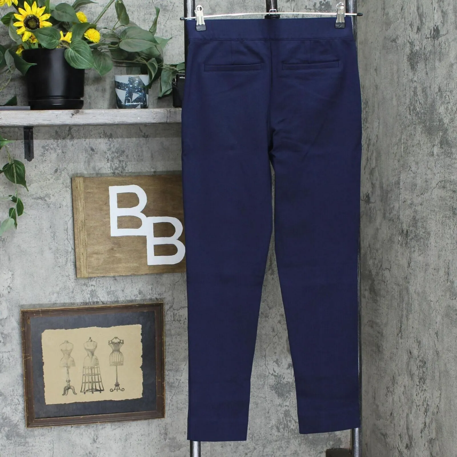 NWT Colleen Lopez Women's Power Mesh Panel Skinny Ponte Knit Pants. 729257