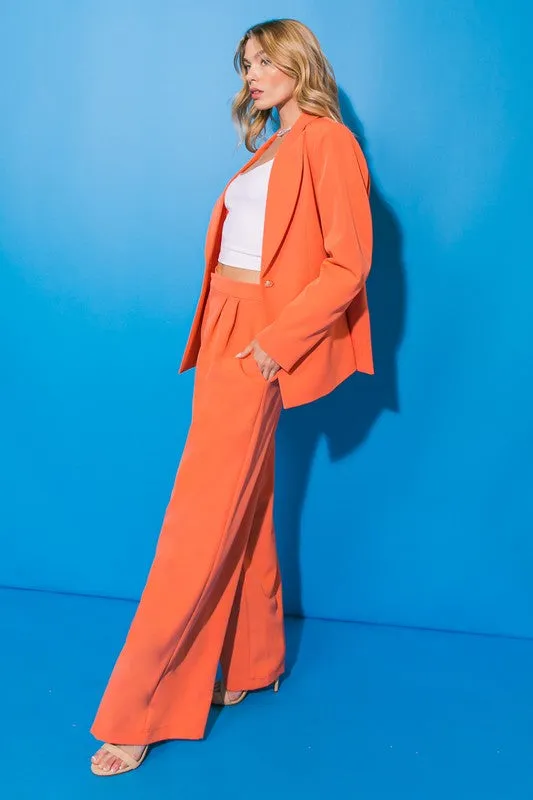 Orange Woven Pants