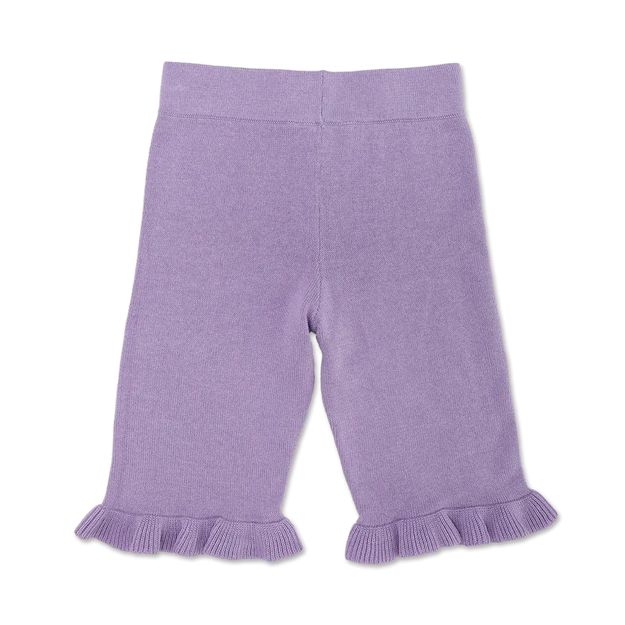 Organic Frill Pants - Lilac