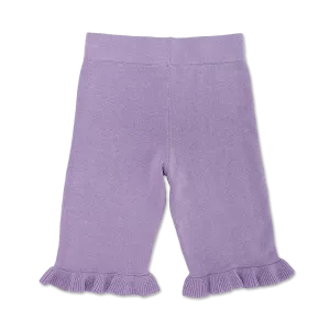 Organic Frill Pants - Lilac