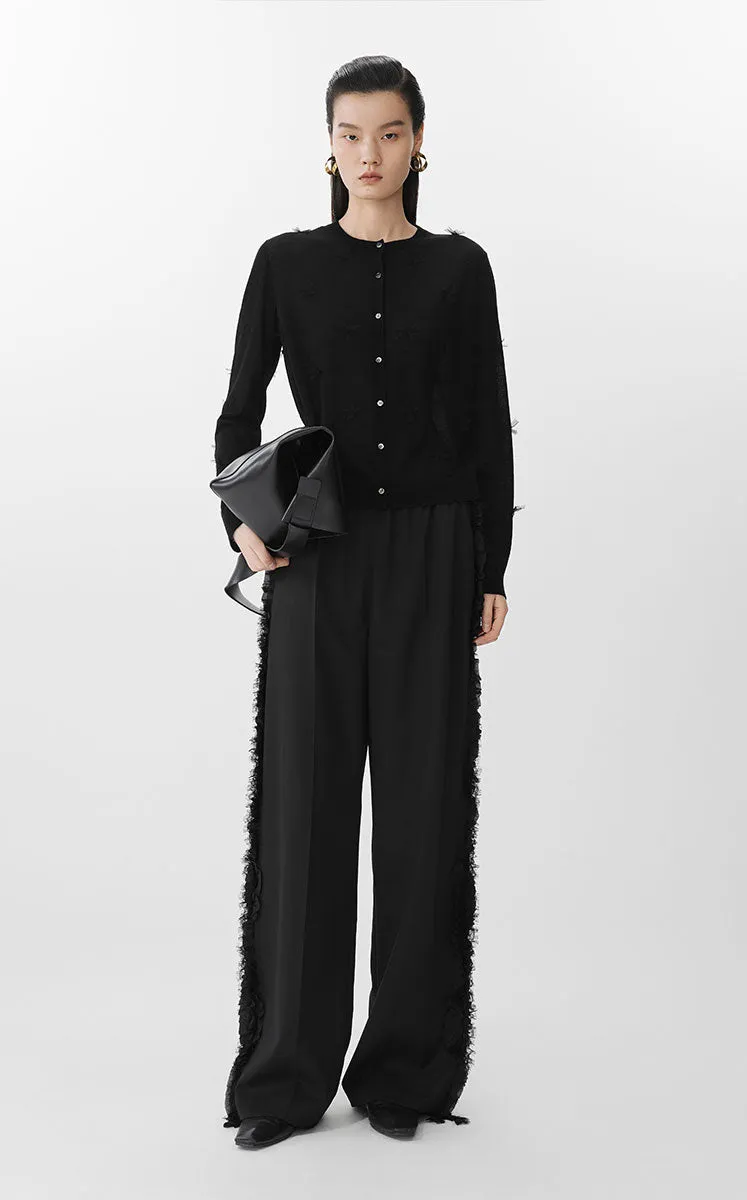 Pants / JNBY Wool-Blend Twill Straight Pants