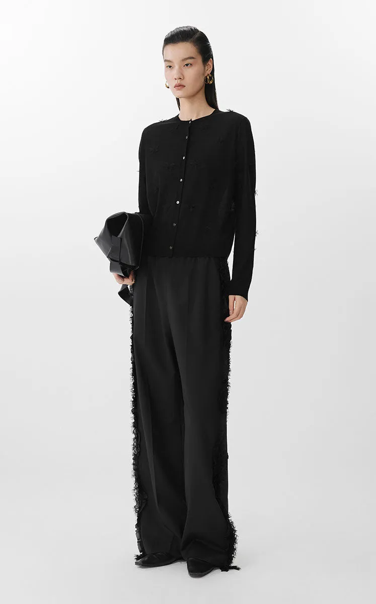 Pants / JNBY Wool-Blend Twill Straight Pants