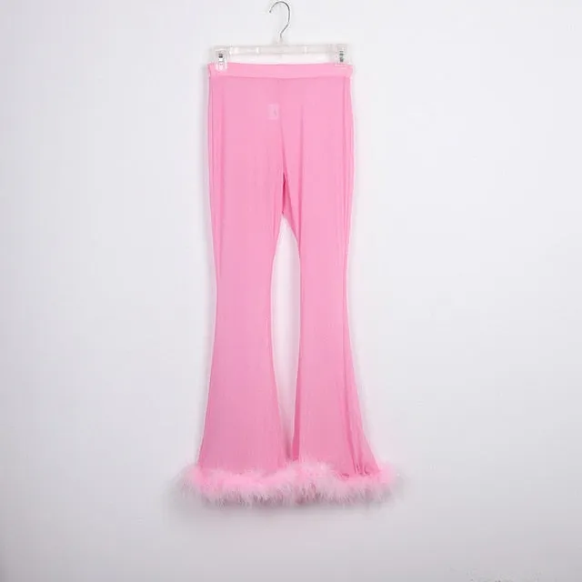 Playmate Boa Pants
