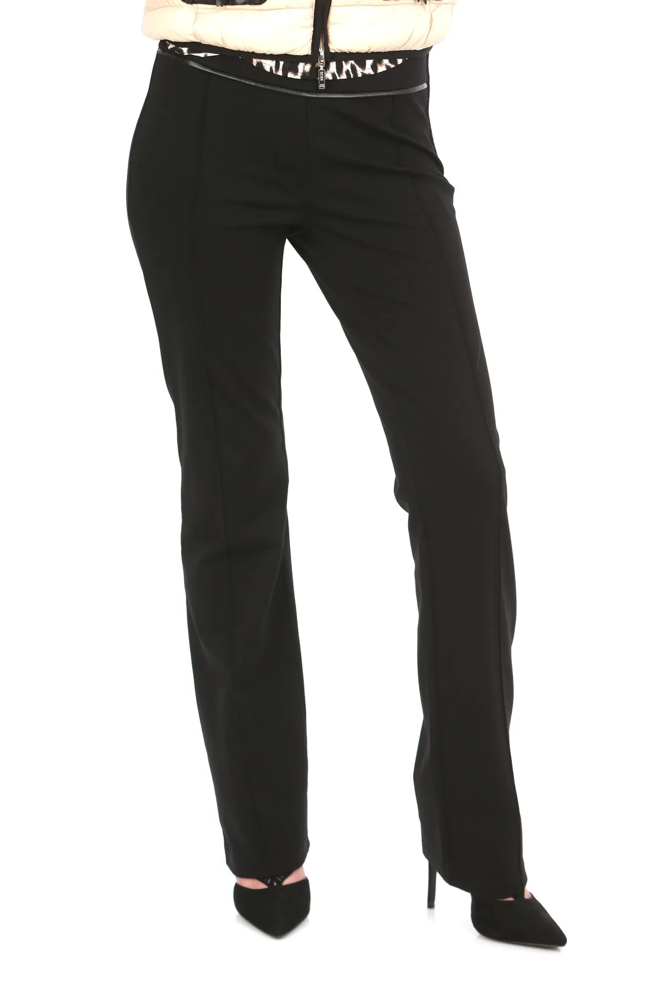 PP High-Waisted Trousers In Viscose Stretch Jersey
