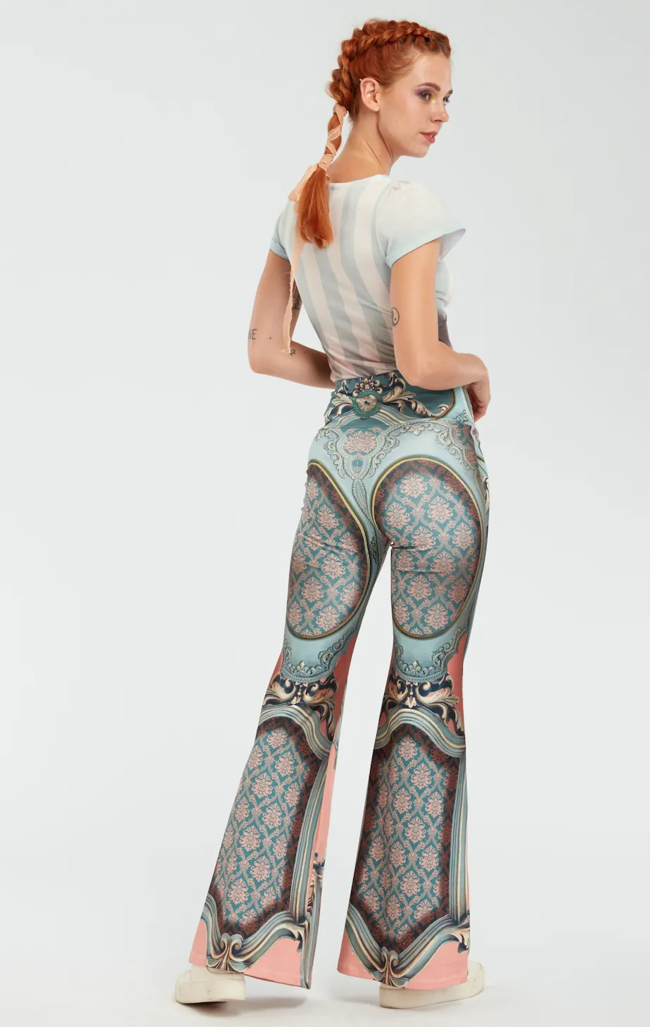 Printed Flare Pants