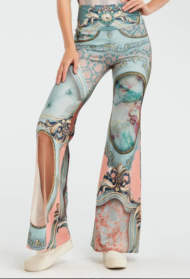 Printed Flare Pants