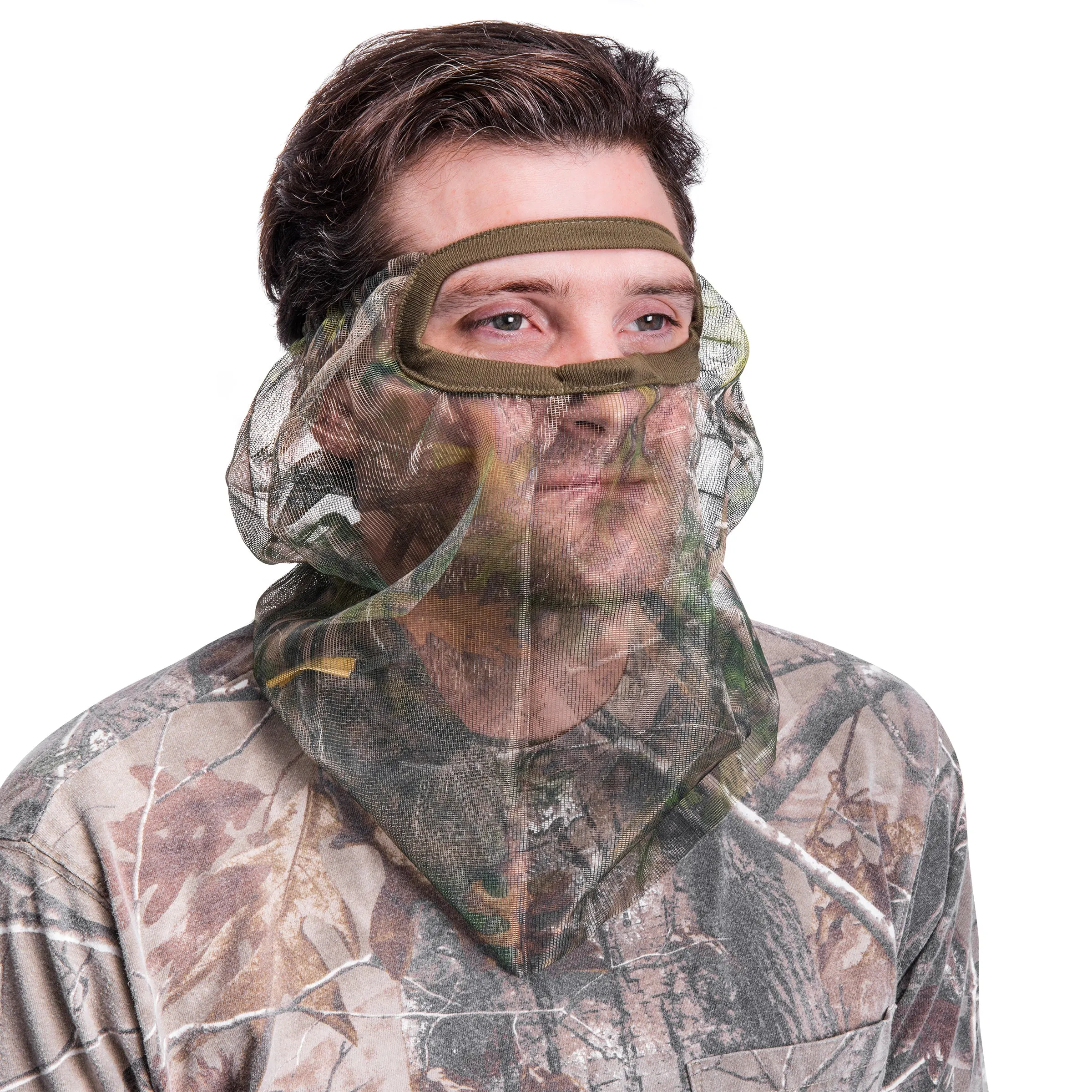 QuietWear Men's 3/4 Wire Frame Mesh Facemask
