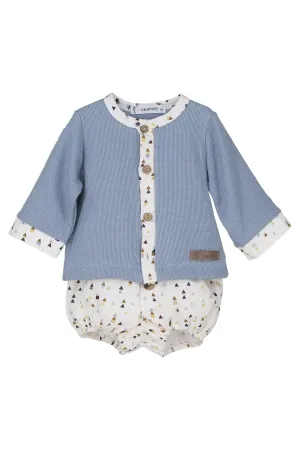 "Arlo" Powder Blue Knit Top & Jam Pants