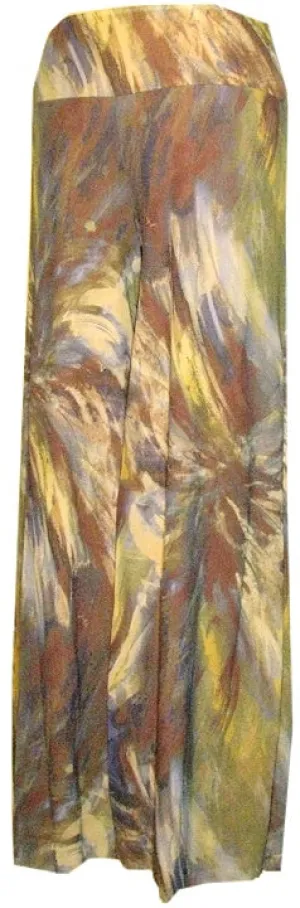 "Green Marble" Palazzo Pants