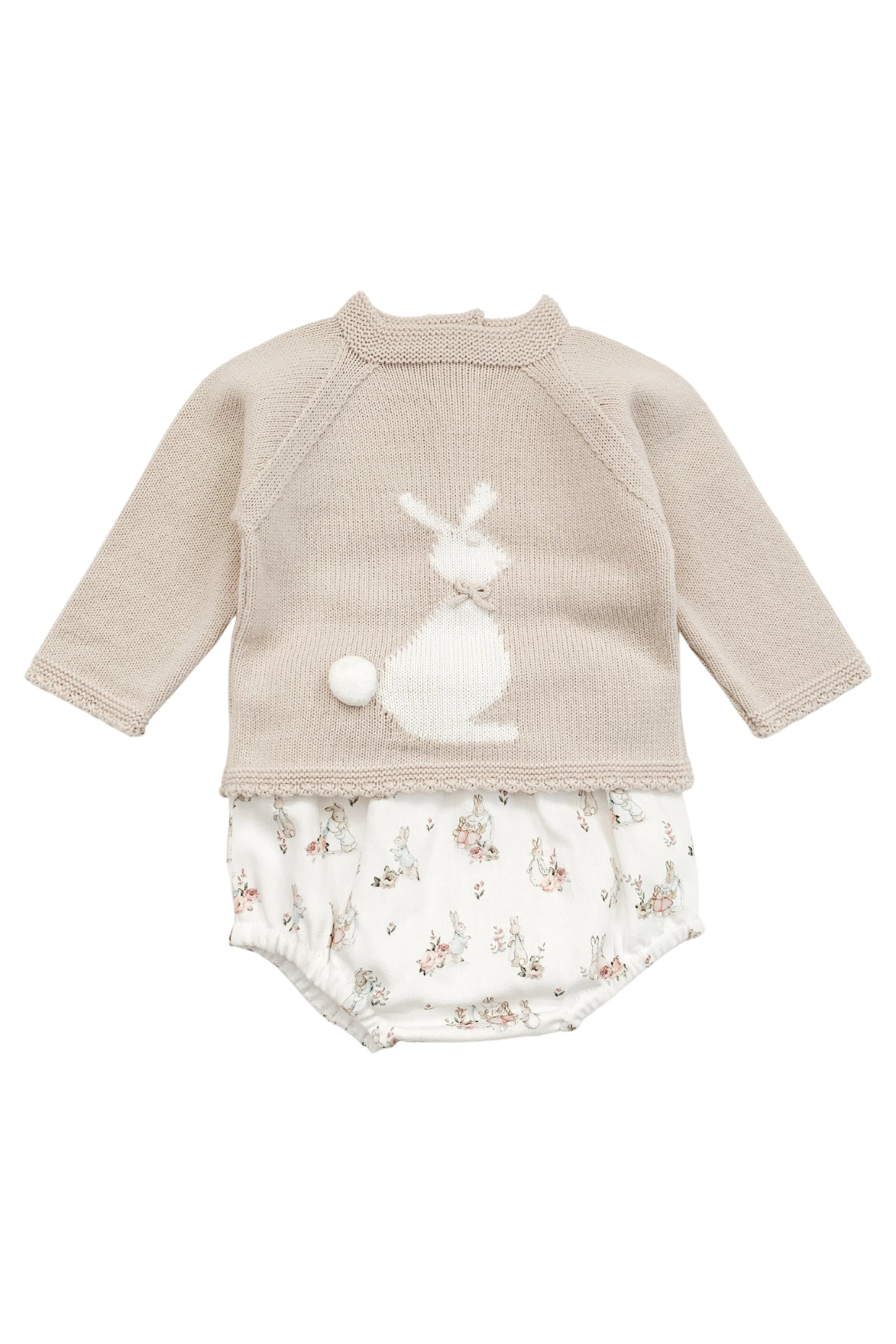 "Hadley" Stone Knit Peter Rabbit Top & Jam Pants