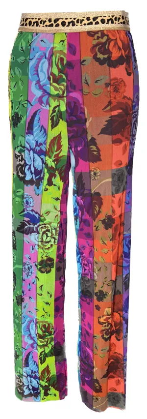 Rainbow Flower Lined Pants