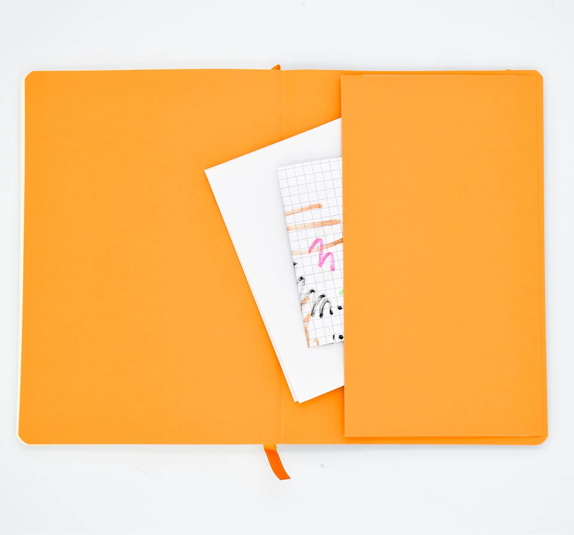 Rhodiarama Dot Grid Notebook / Orange