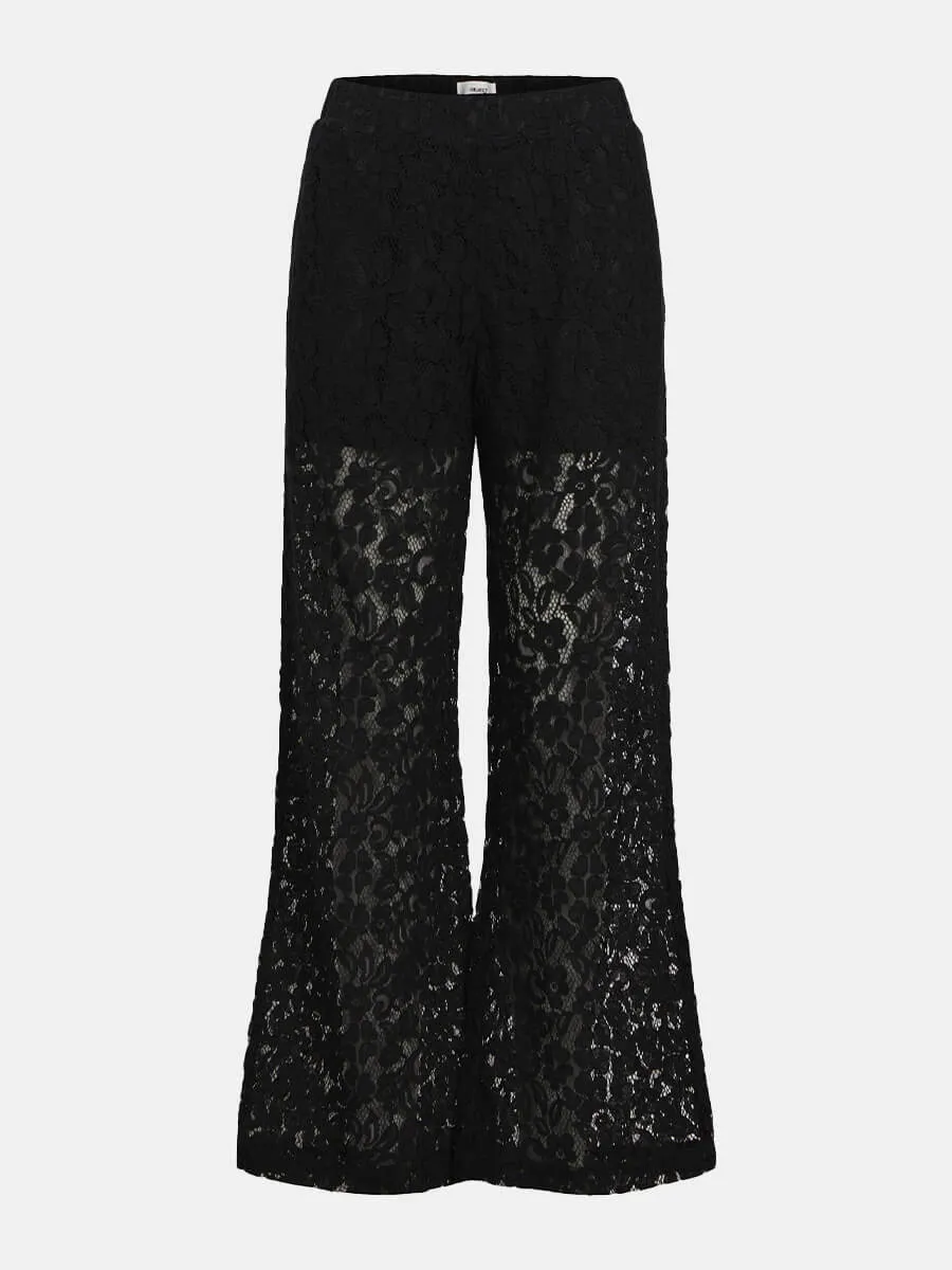 Ritta Lace Trousers - Black