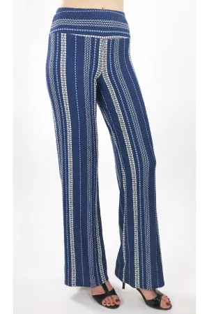 ROMANIA Striped Flared Pants