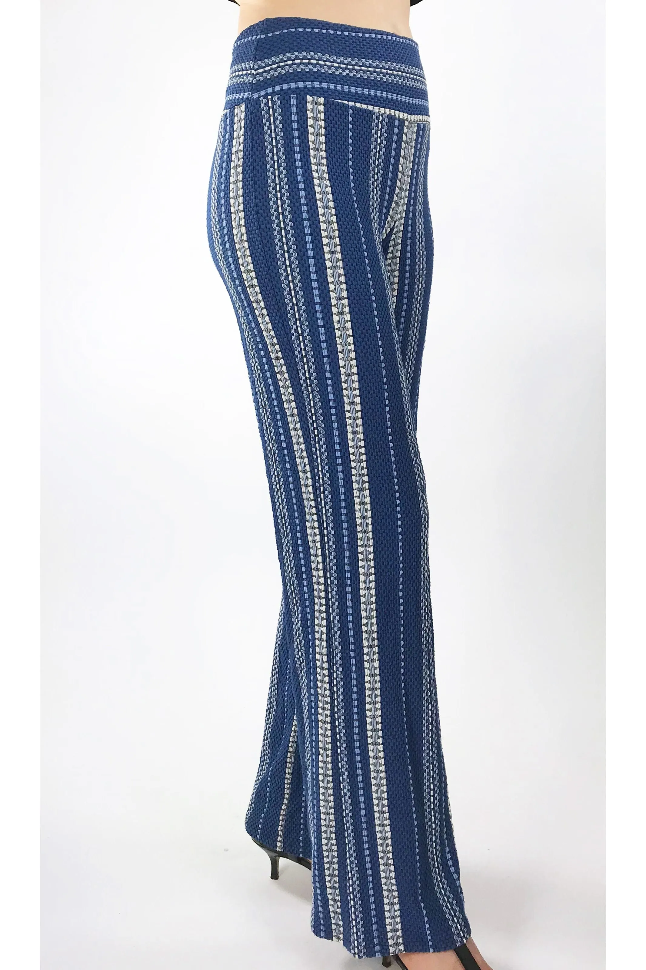 ROMANIA Striped Flared Pants