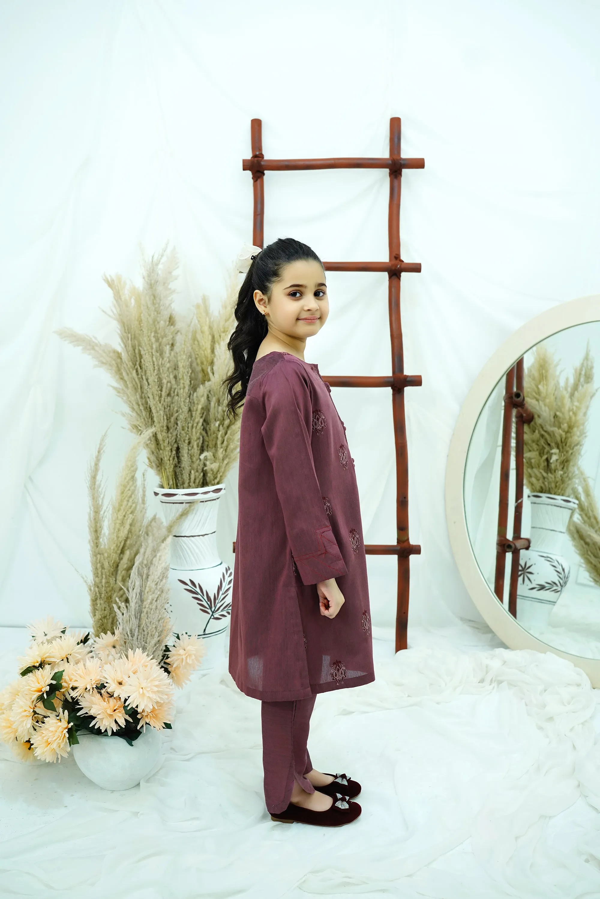 Rose Embroidered Chiffon