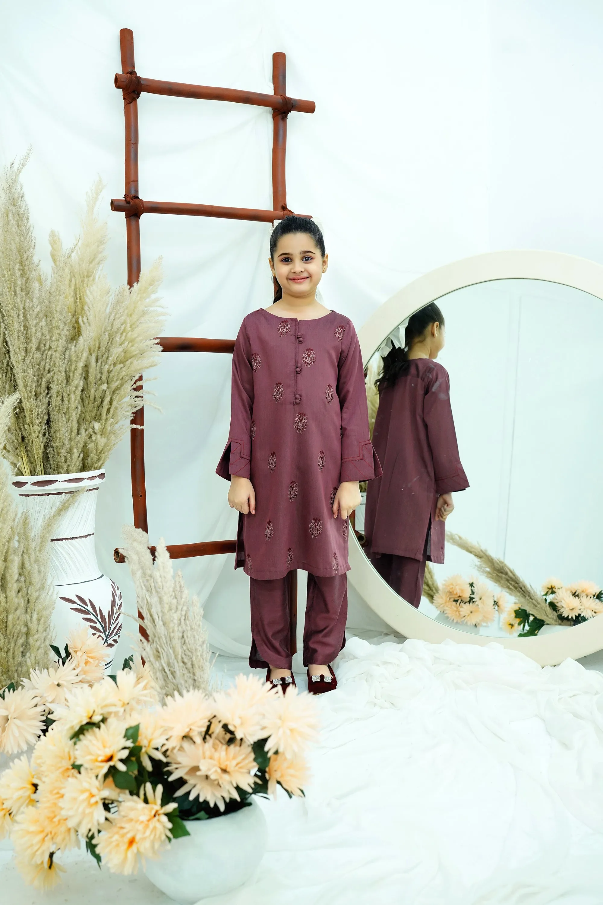Rose Embroidered Chiffon